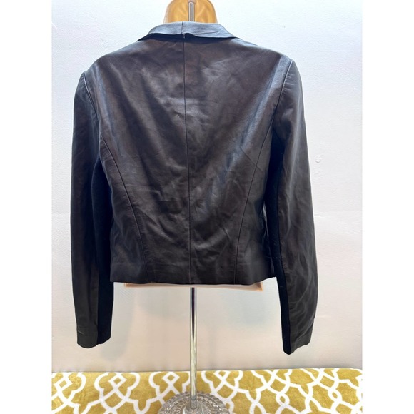 Nordstrom Trouve NWT Lanbskin Leather Bomber-Style Jacket Stretch Insert Small - Picture 7 of 16